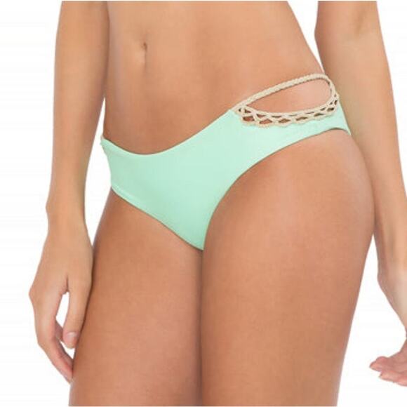 Luli Fama Bikini Bottom Corazon Loco Crochet Sides Open Moderate - Picture 16 of 16